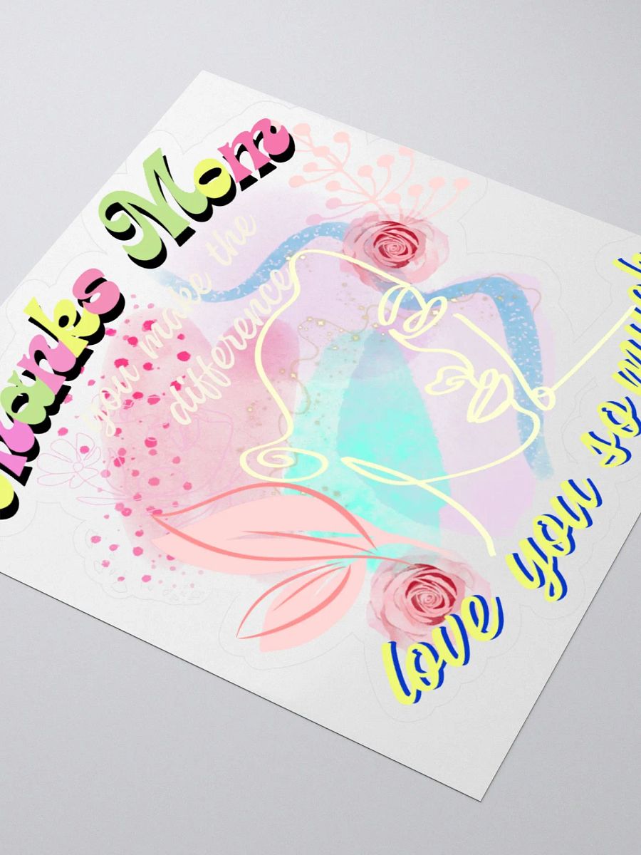 mom you make the difference sticker product image (3)