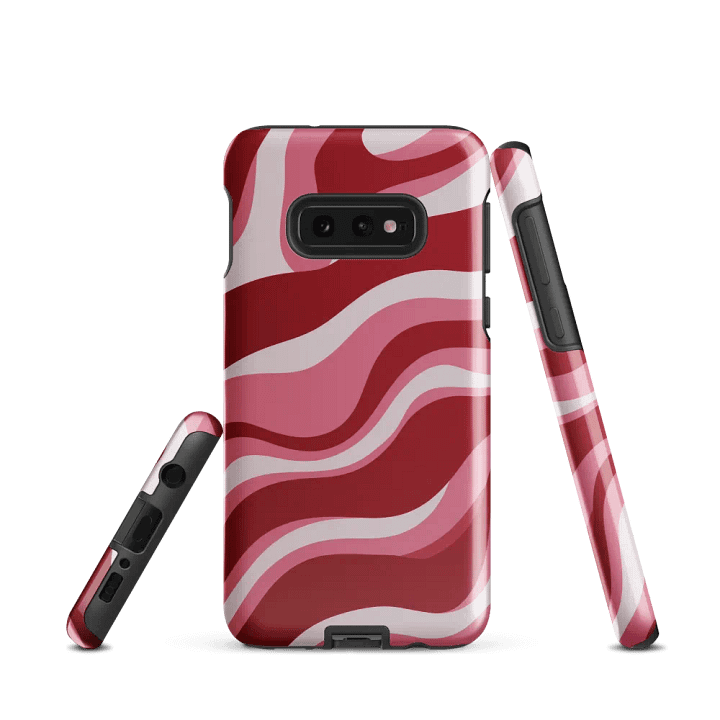 Wavy Lines (Red and Pink) Samsung® Tough Case product image (3)