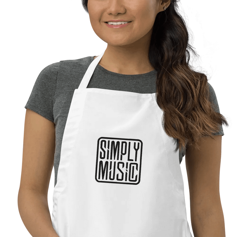 SIMPLY MUSIC Cooking Apron White product image (10)