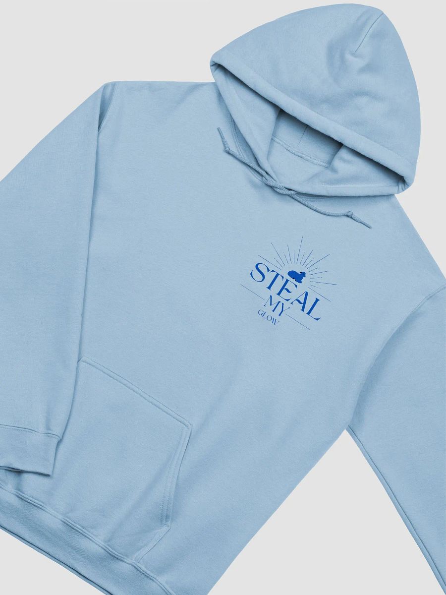 Blue hue Steal My Glow hooded sweatshirt. product image (2)