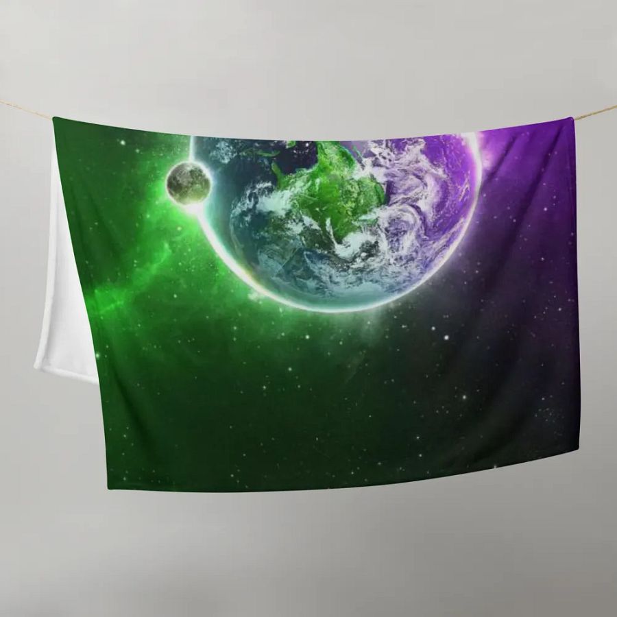 Green&Purple Space Blanket product image (21)
