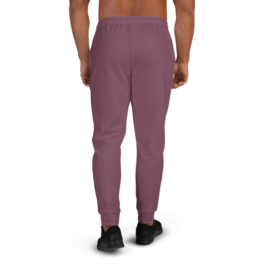 Plain Deep Purplish Red Soft Summer Recycled Polyester Premium Men's Joggers by Treasure Pie product image (4)