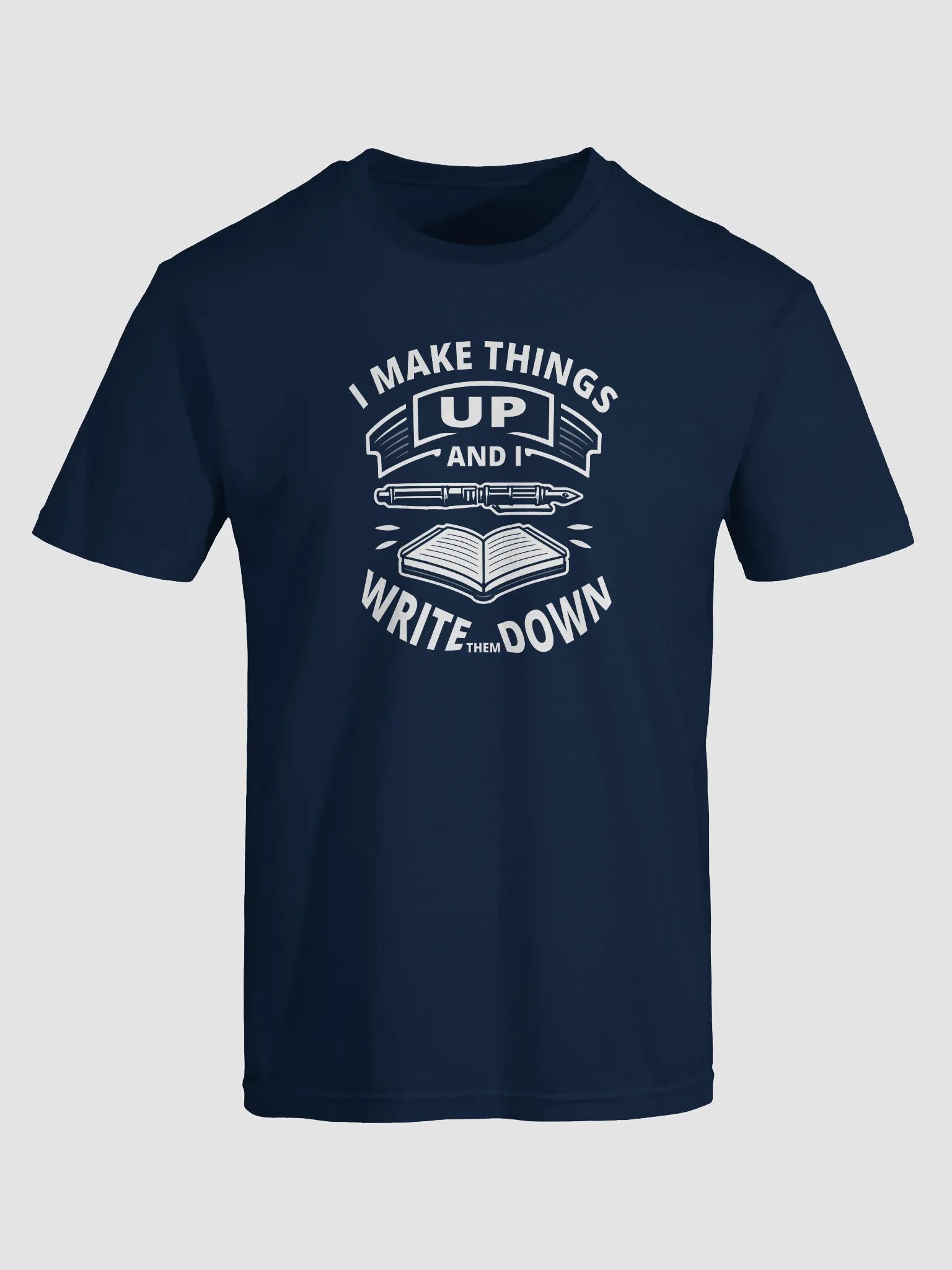 I Make Things Up And I Write Them Down—Dyed Heavyweight T-Shirt product image (5)