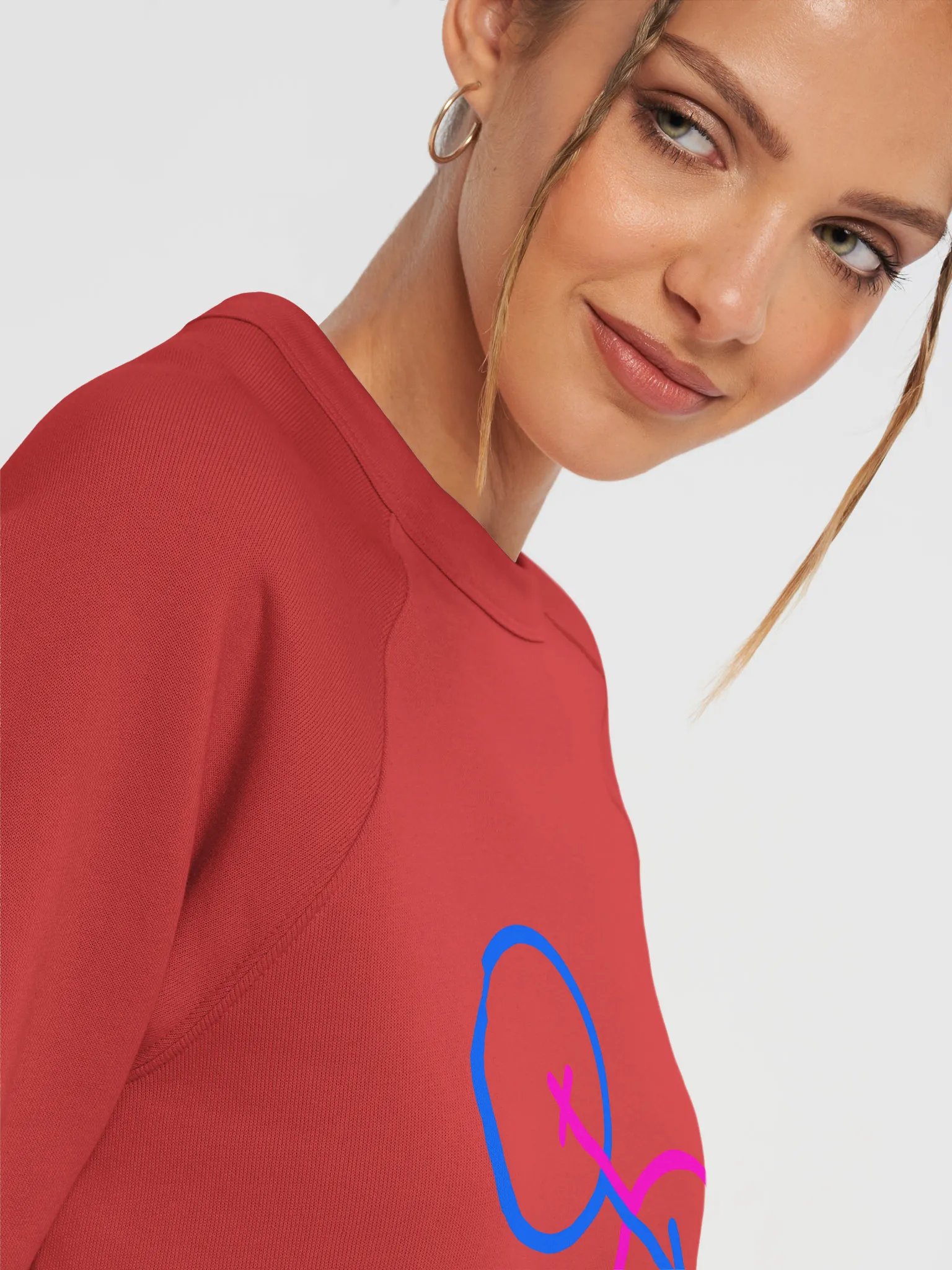 Interlinked Male & Female Symbol Unisex Raglan Sweatshirt product image (7)