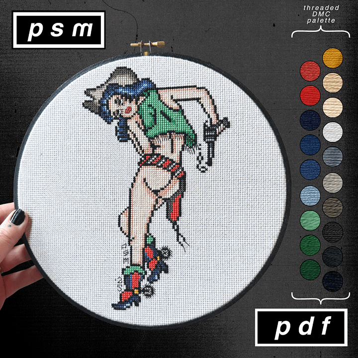 Bert Grimm Cowgirl Pin Up Pattern product image (1)