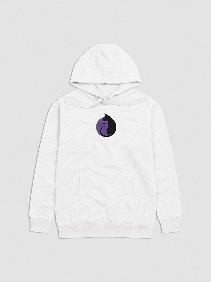 KawaiiKitten Embroidered Soft Medium Weight White Hoodie product image (1)