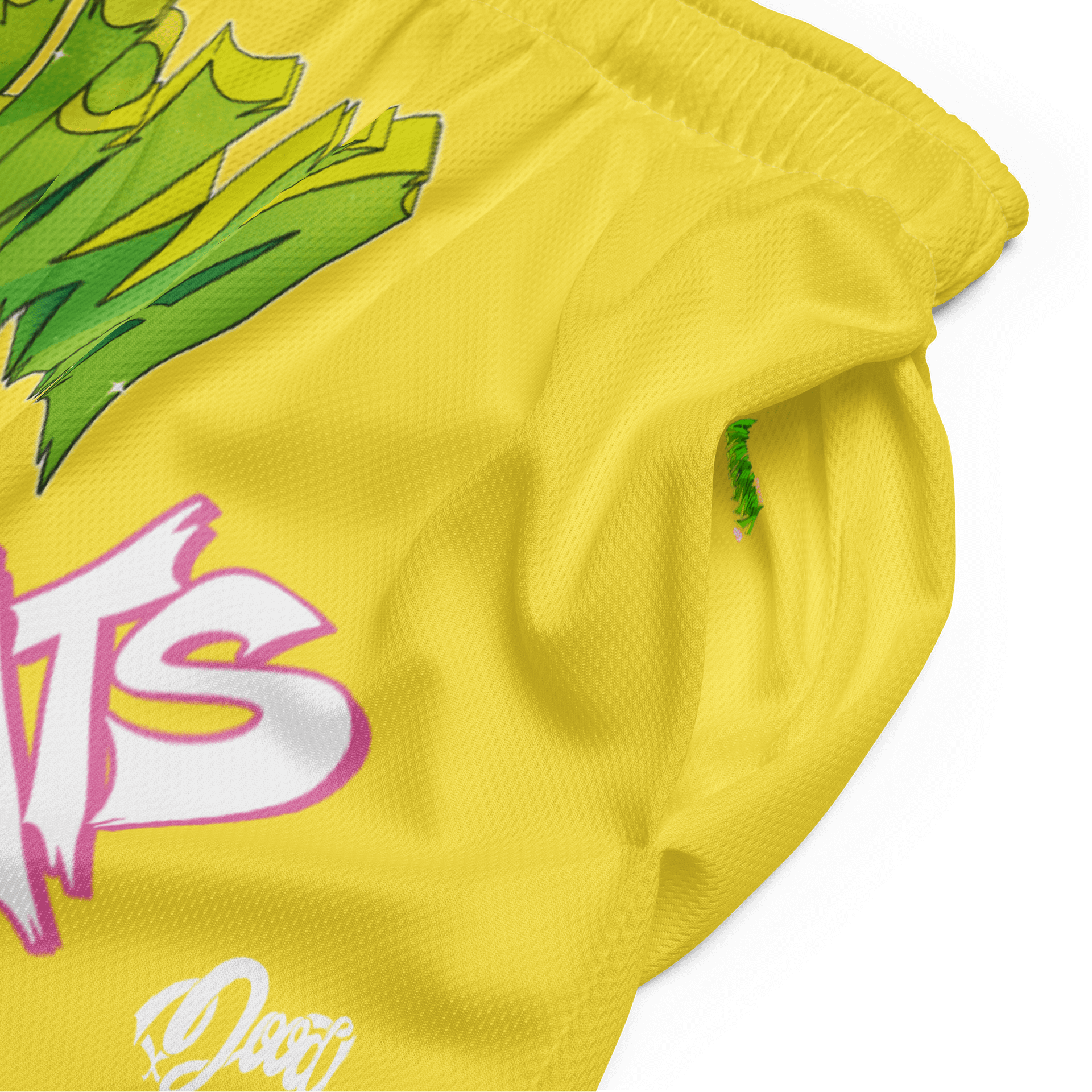 KONNICHIWA - Yellow Mesh Shorts (with pockets) product image (3)