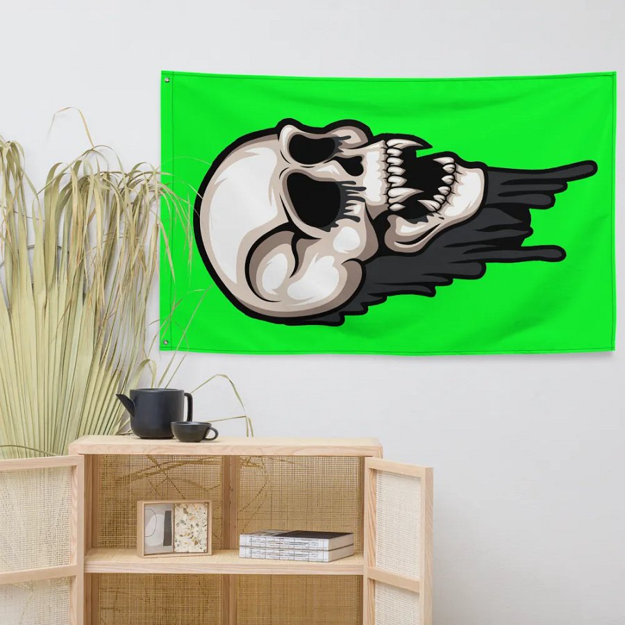 Def-Zombie Skull Flag product image (8)