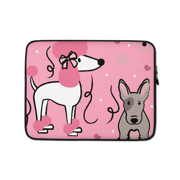 Pawsome Poodle Laptop Sleeve product image (2)