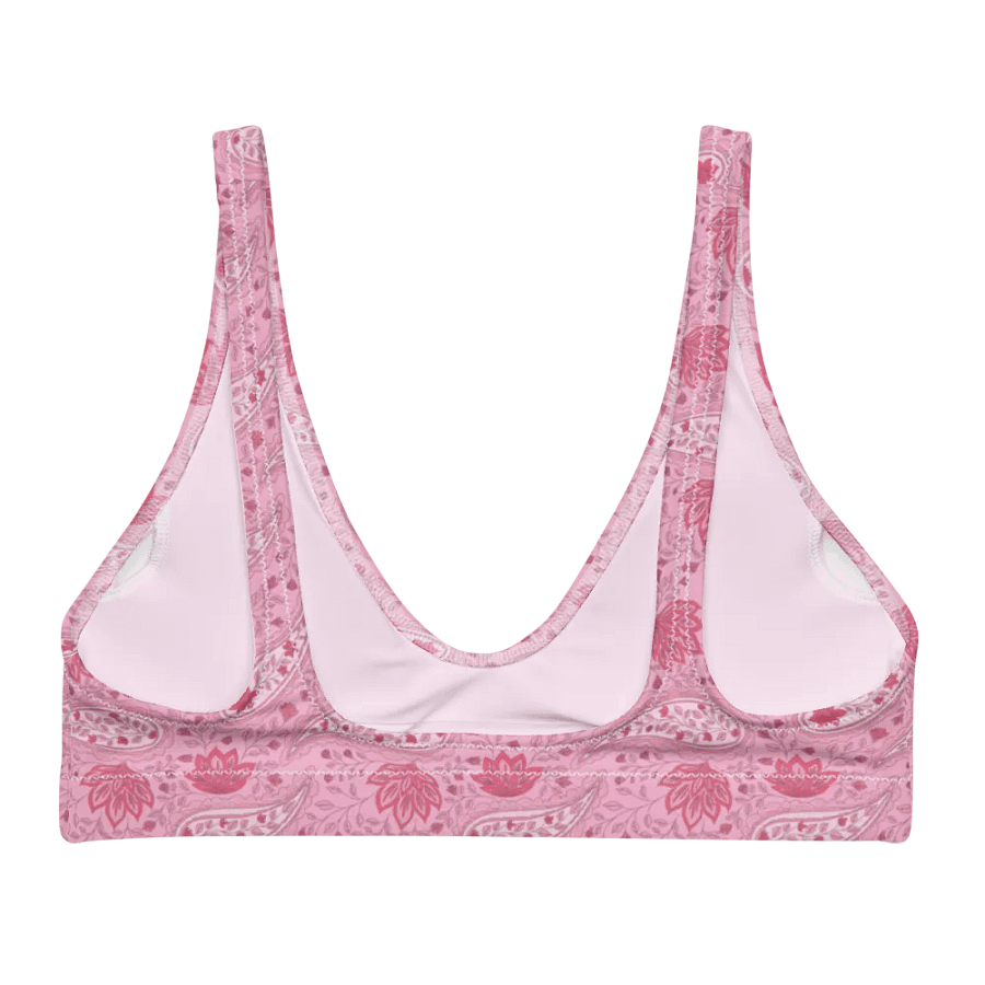 Rosewater Paisley | Recycled Padded Bikini Top product image (8)