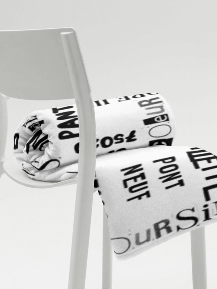 PARIS WORDS - BLANKET - 2 SIZES B&W product image (4)