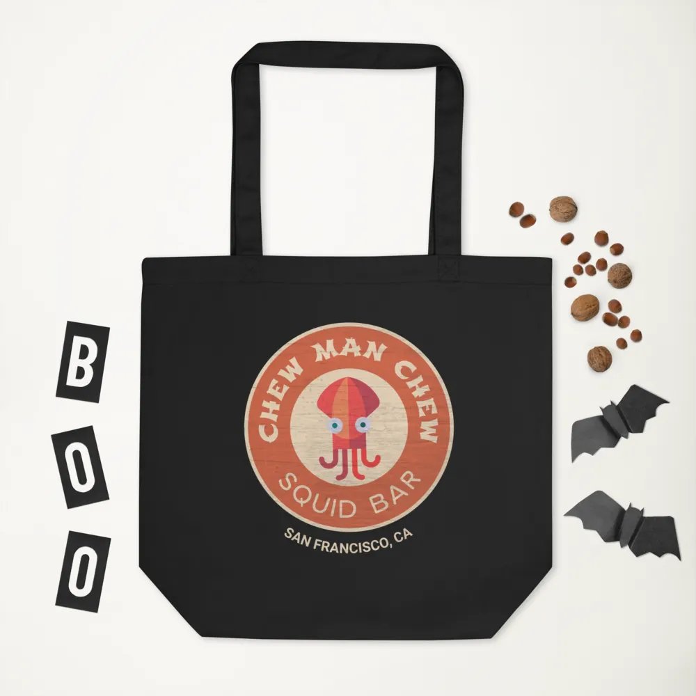 Chew Man Chew Squid Bar Canvas Tote product image (3)
