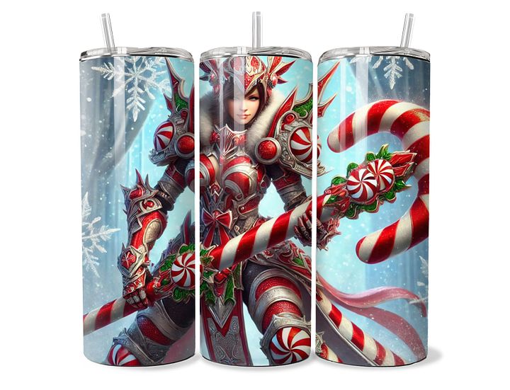 Peppermint Warrior Tumbler - 20oz Stainless Steel product image (1)