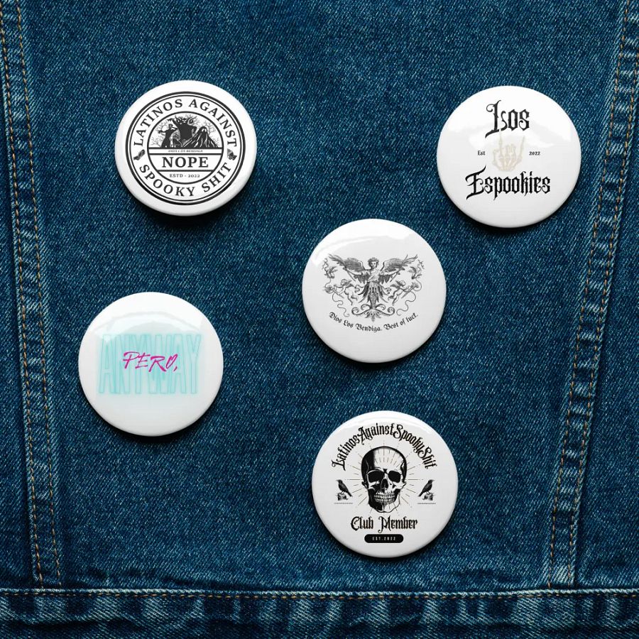 LatinosAgainstSpookyShit Variety Pins product image (11)
