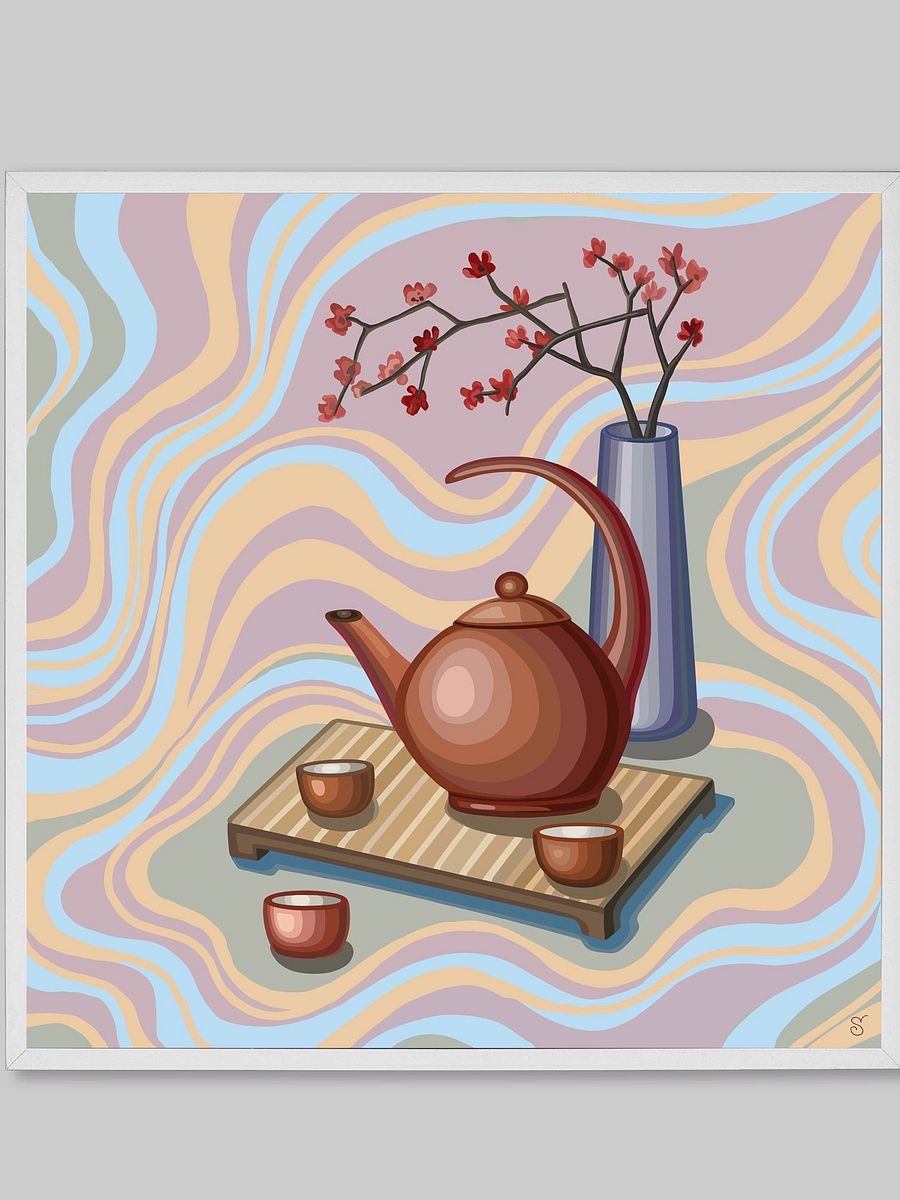 Pastel Teatime Canvas Art - Coffee Shop No. 11 product image (144)