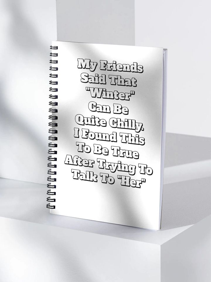 My Friends Said That Winter Can Be Chilly Funny Spiral Notebook product image (1)