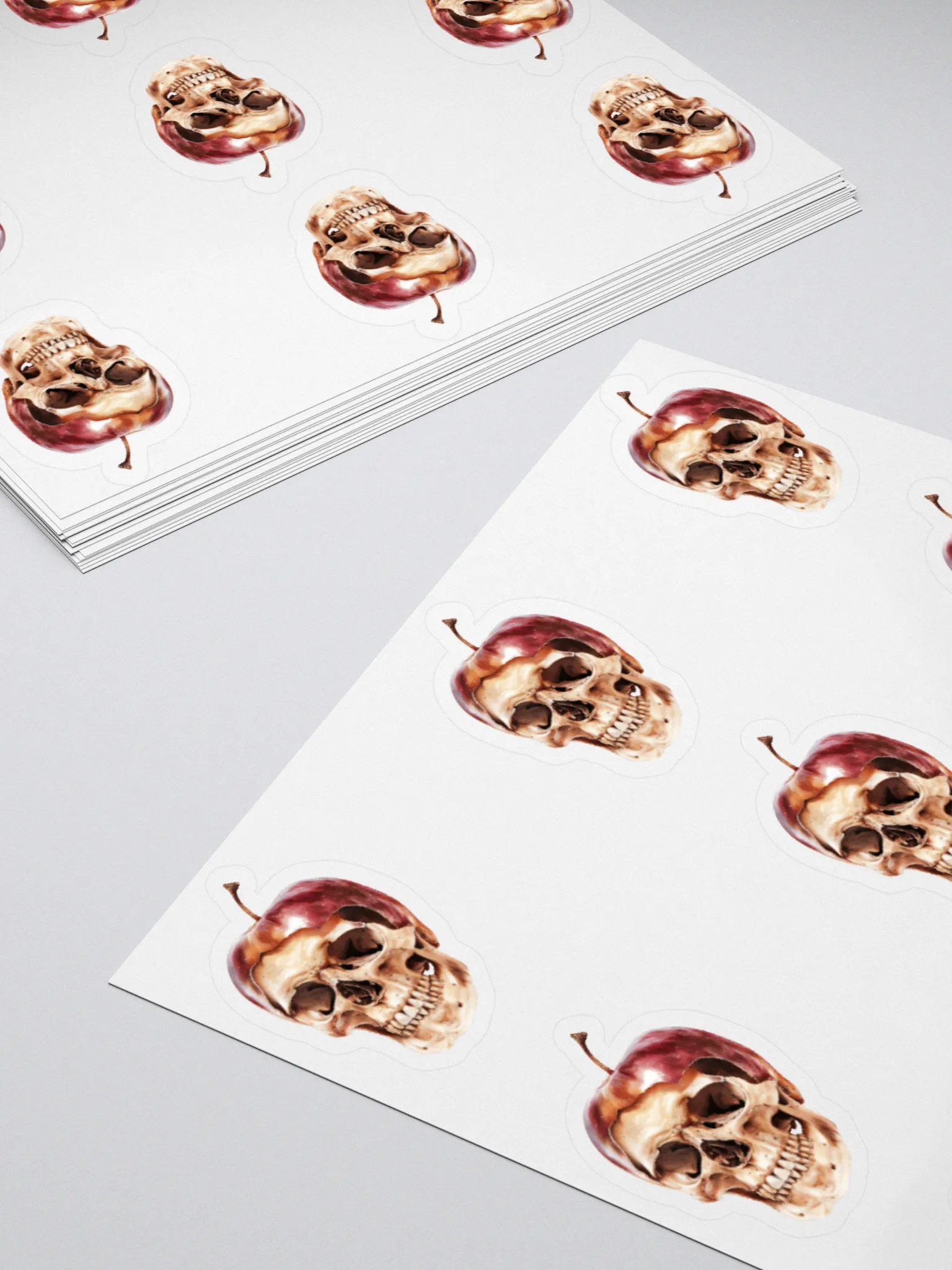 Surreal Apple Skull Stickers product image (4)