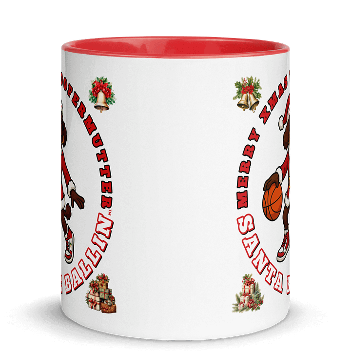 WooferMutter™ Santa Be Ballin Xmas Mug - Poodle Brown product image (8)