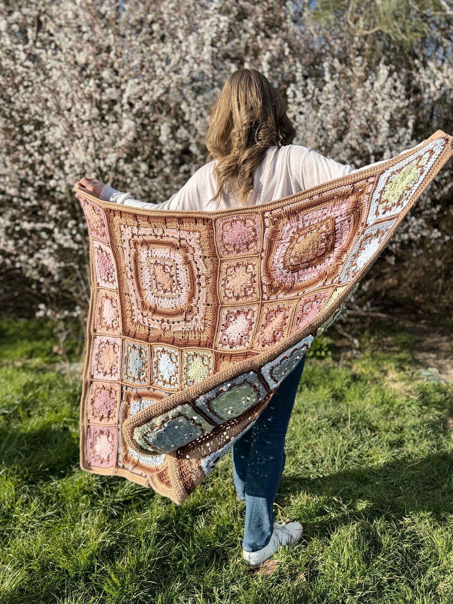 Spring Into Bloom Crochet Blanket PDF Ebook product image (6)