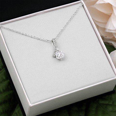 Dainty Ribbon-Shaped Pendant Necklace product image (6)