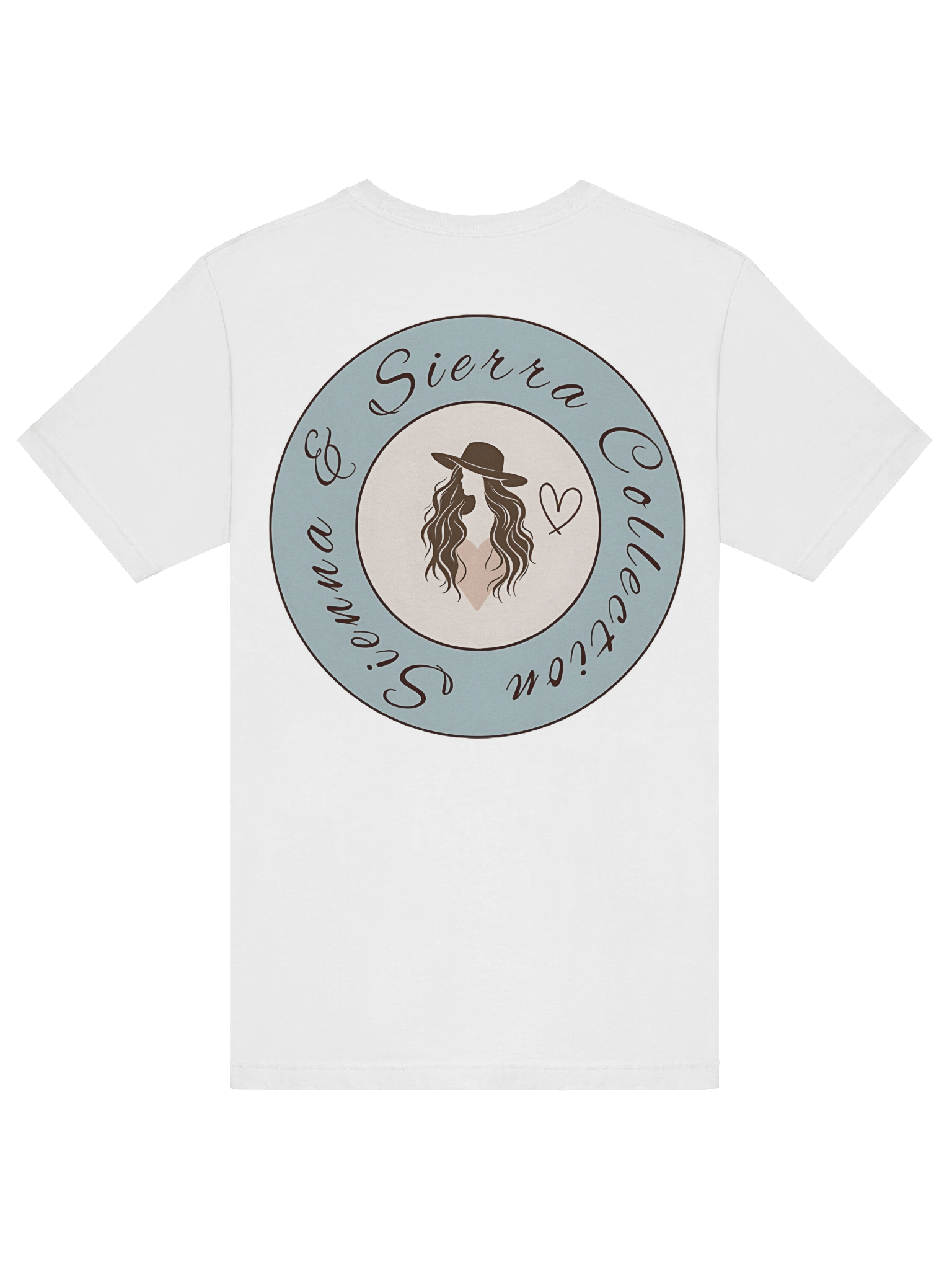 T-Shirt: Sienna & Sierra Collection T-Shirt – Branded (Dusty Blue) Wanderlust Style product image (8)