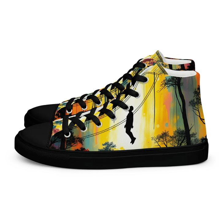 ethereal forest levetation men's canvas high tops product image (1)