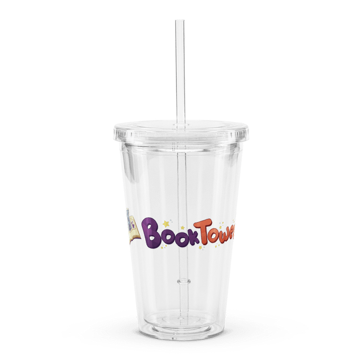 Booktower Logo Clear Cup with Straw product image (1)