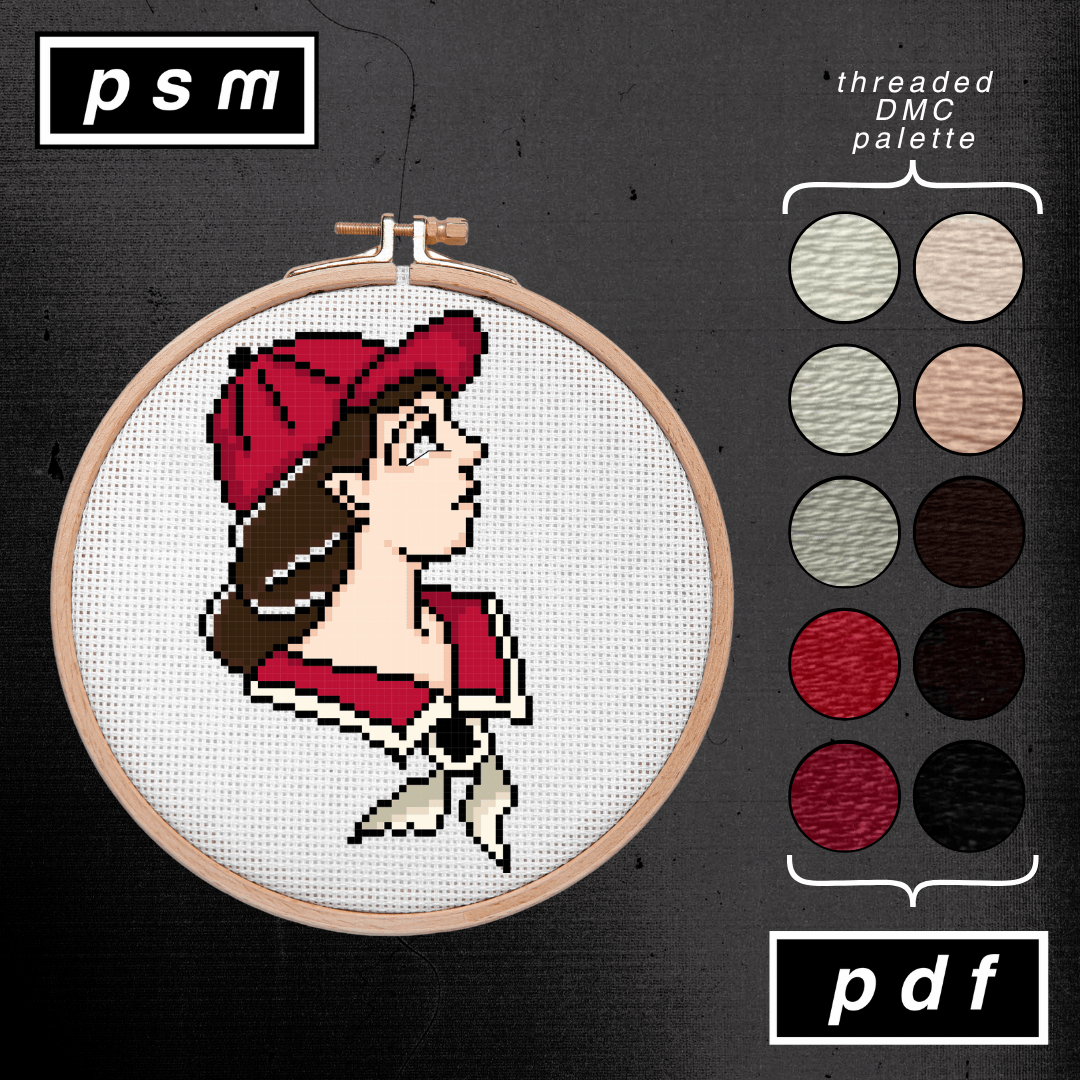 Percy Waters Baseball Girl Portrait Pattern product image (1)