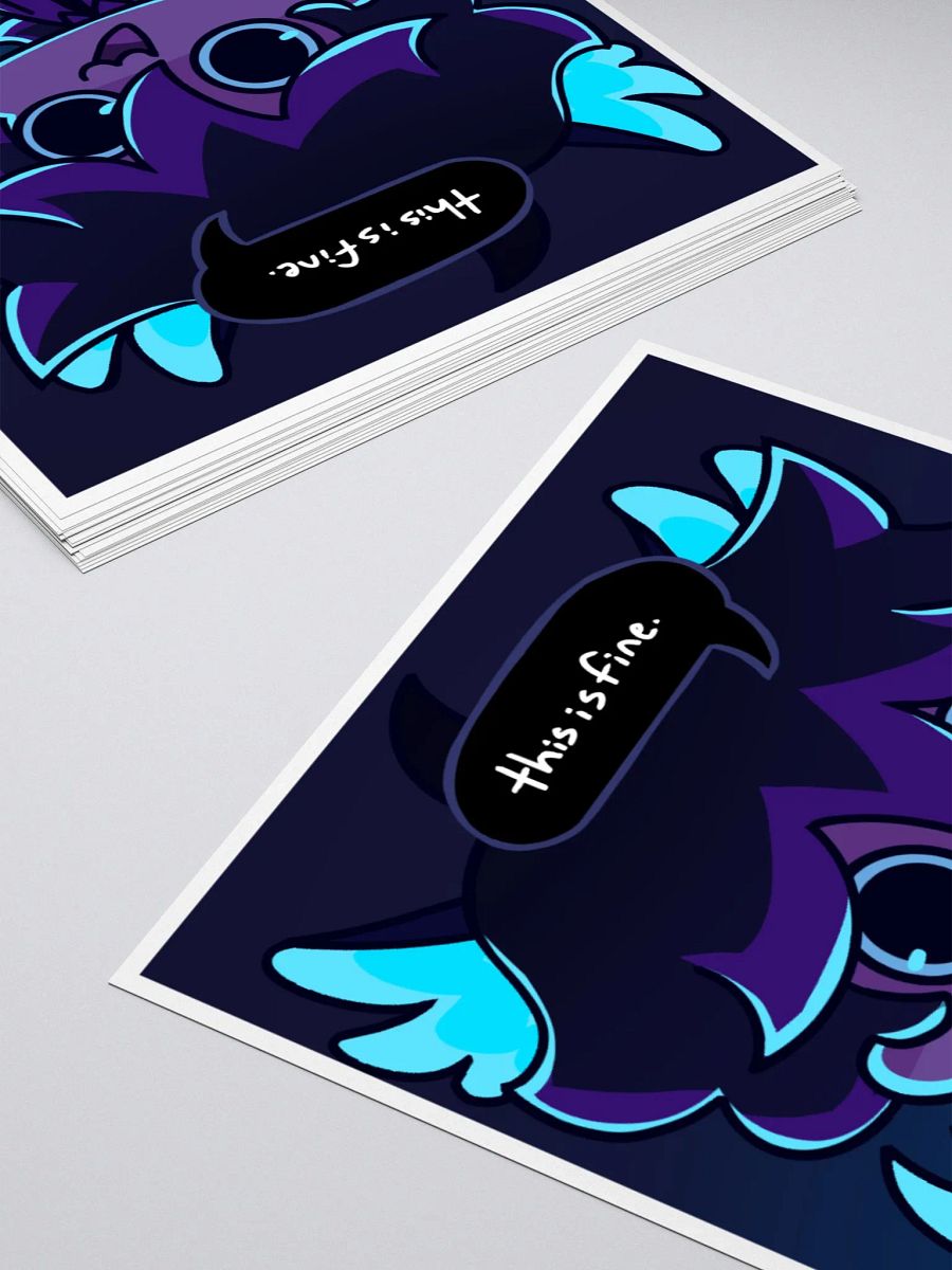 "This is Fine." Nix Sticker product image (3)