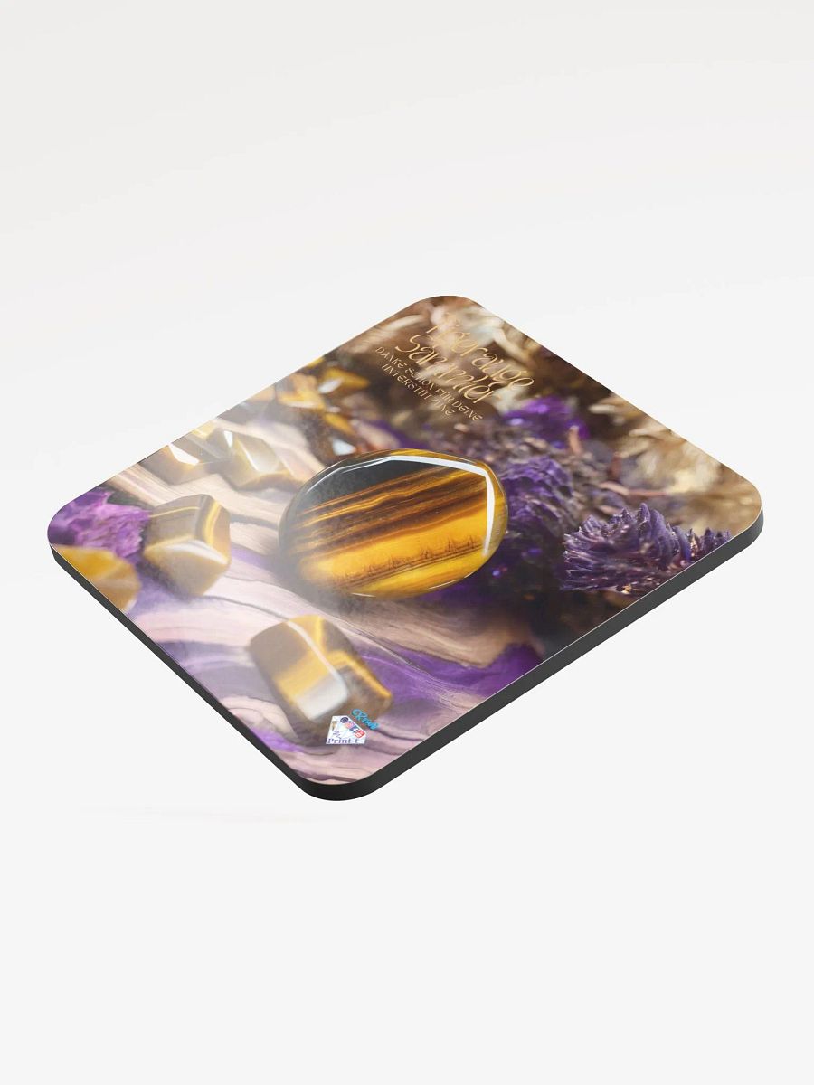 Untersetzer aus glänzendem Kork, Jahres Abo. Tigeraugen Sammler product image (3)