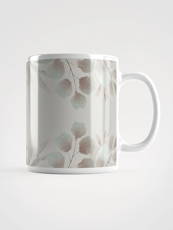 Pastel Leaf White Mug product image (2)