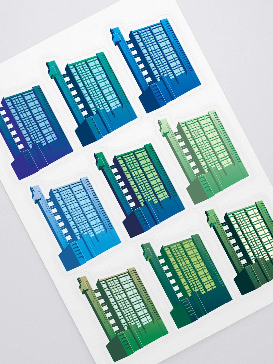 Trellick Colour Stickers | Blue-Green product image (1)