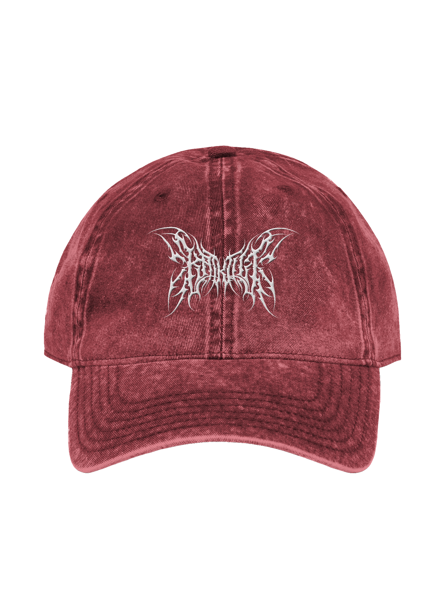 Kat Kult Vintage Wash Dad Hat (White logo) product image (9)