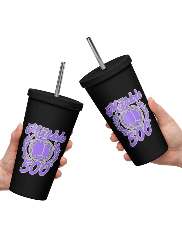 MSLA Marble 500 - Insulated Tumbler w/ Straw product image (5)