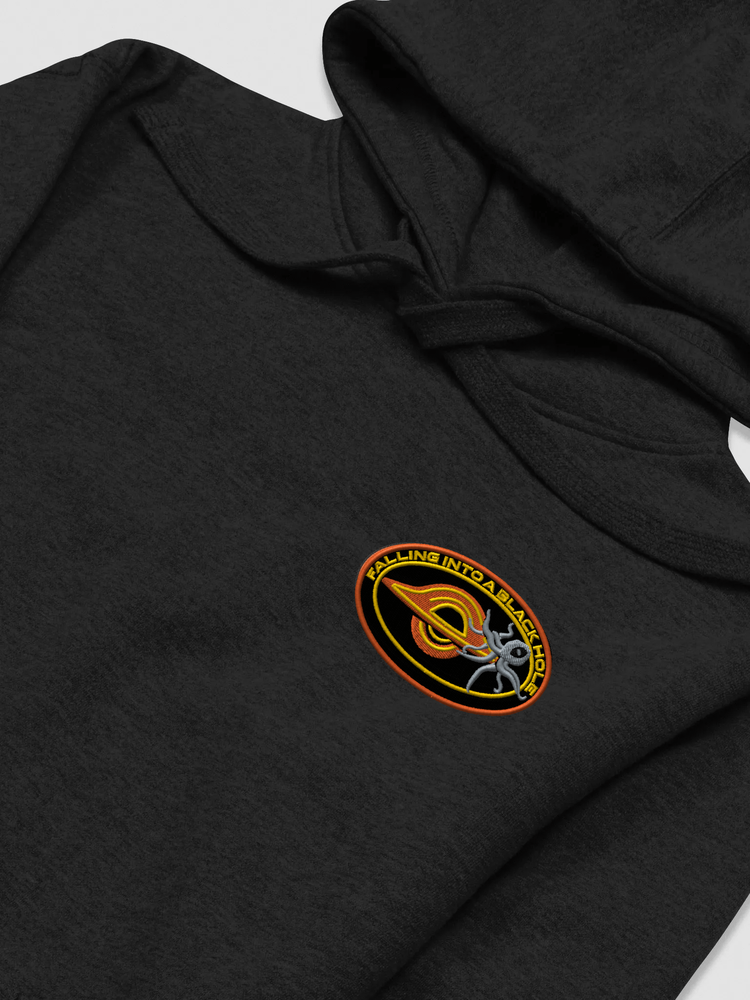 FALLING INTO A BLACK HOLE HOODIE EMBROIDERED product image (1)