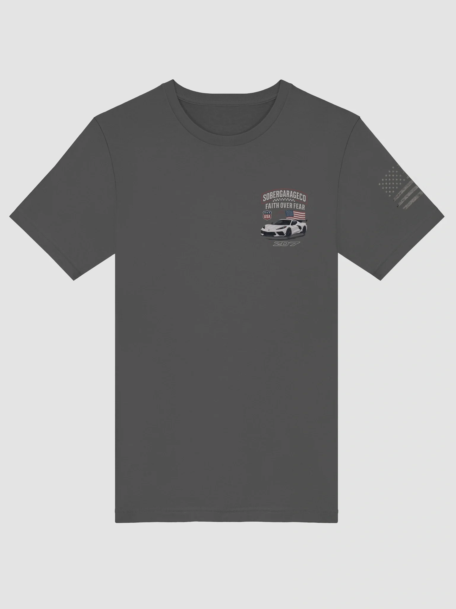 ZO7 C8 Corvette Sober Garage CO Stylized T-Shirt product image (43)