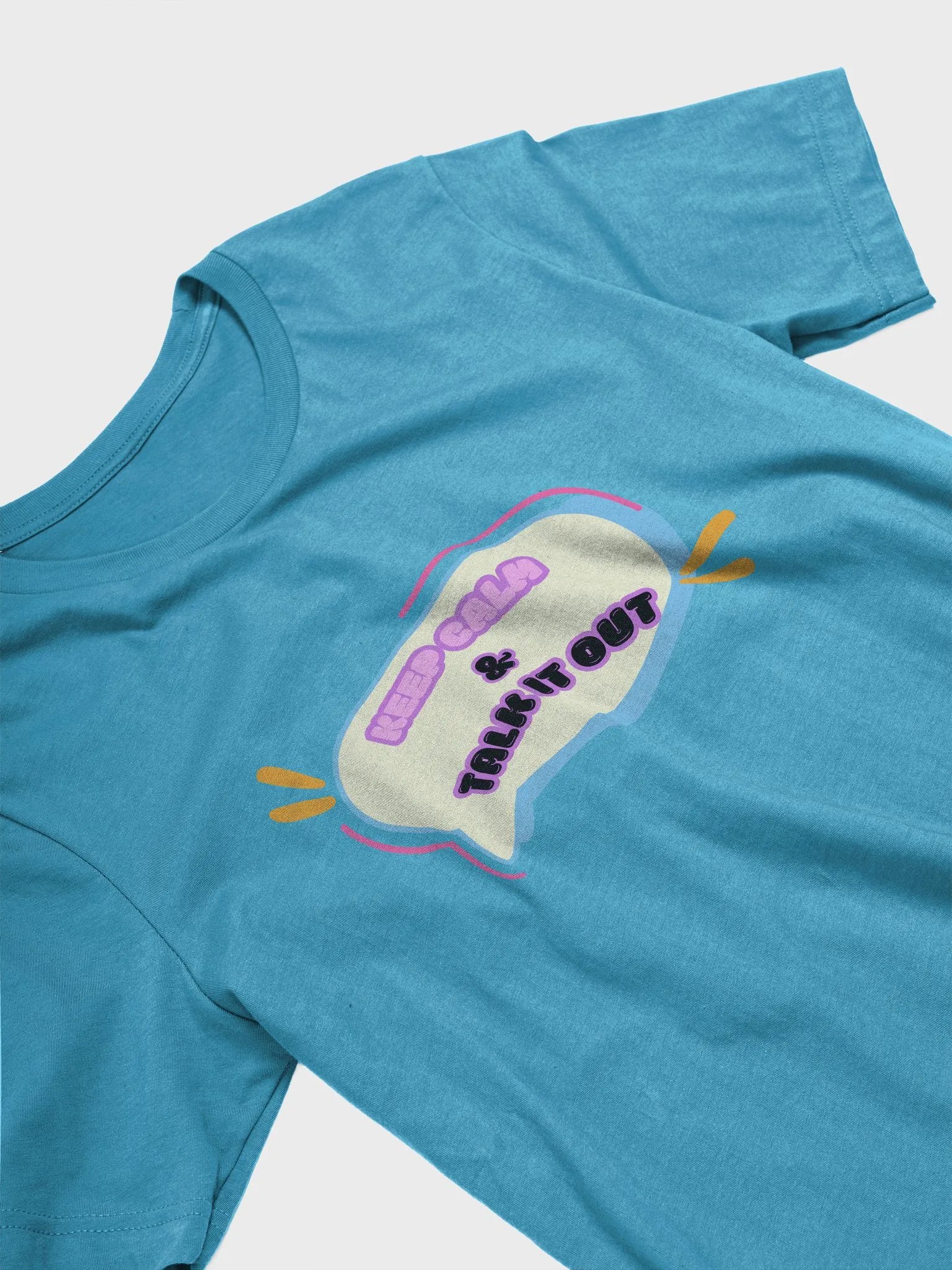 Keep Calm & Talk It Out Speech Bubble T-Shirt product image (18)