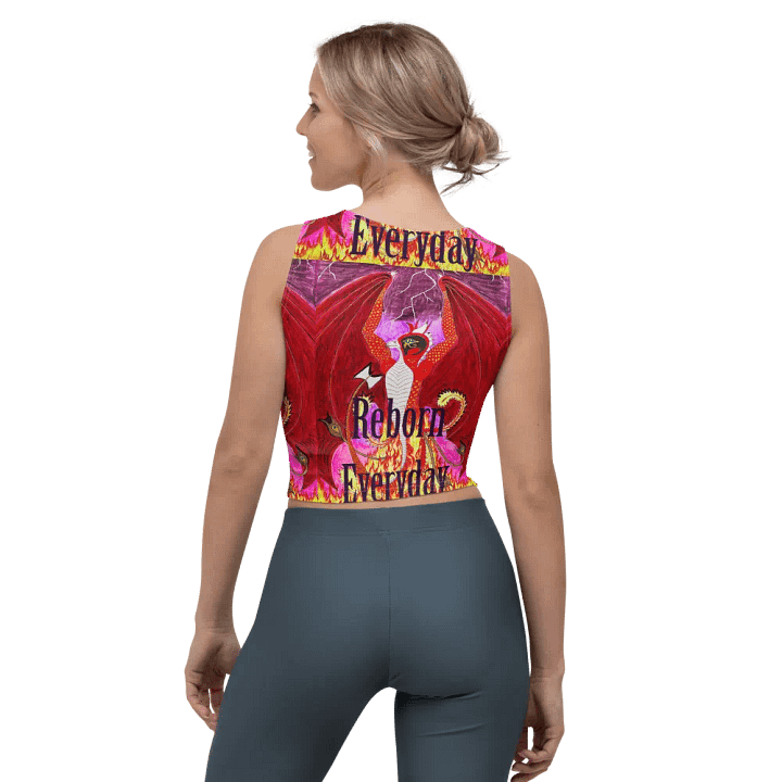 Reborn Everyday All-Over Print Crop Top product image (2)