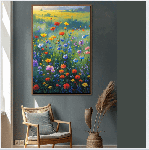 Wildflower Field Framed Wall Art product image (6)