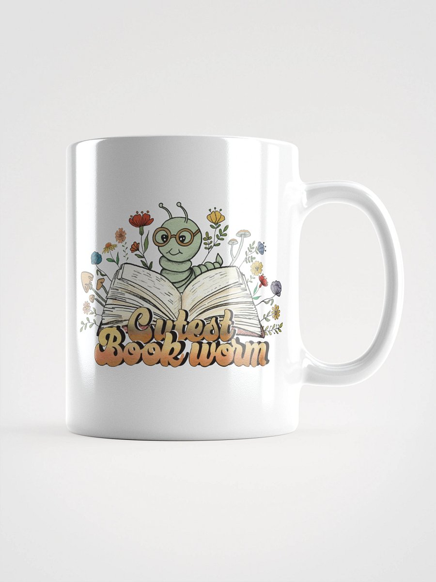Cutest Bookworm Mug – Whimsical Book Lover Gift product image (2)