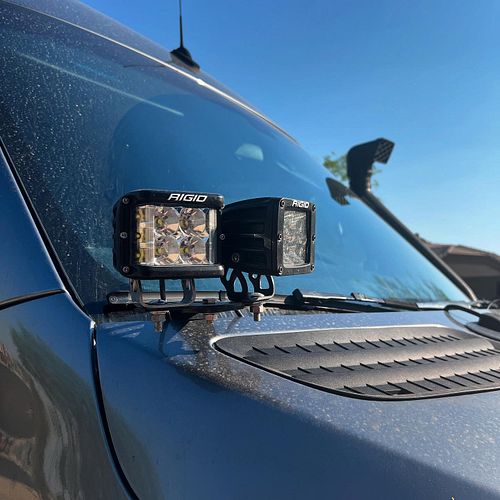 Hood lights done right @rigidindustries #overland #van