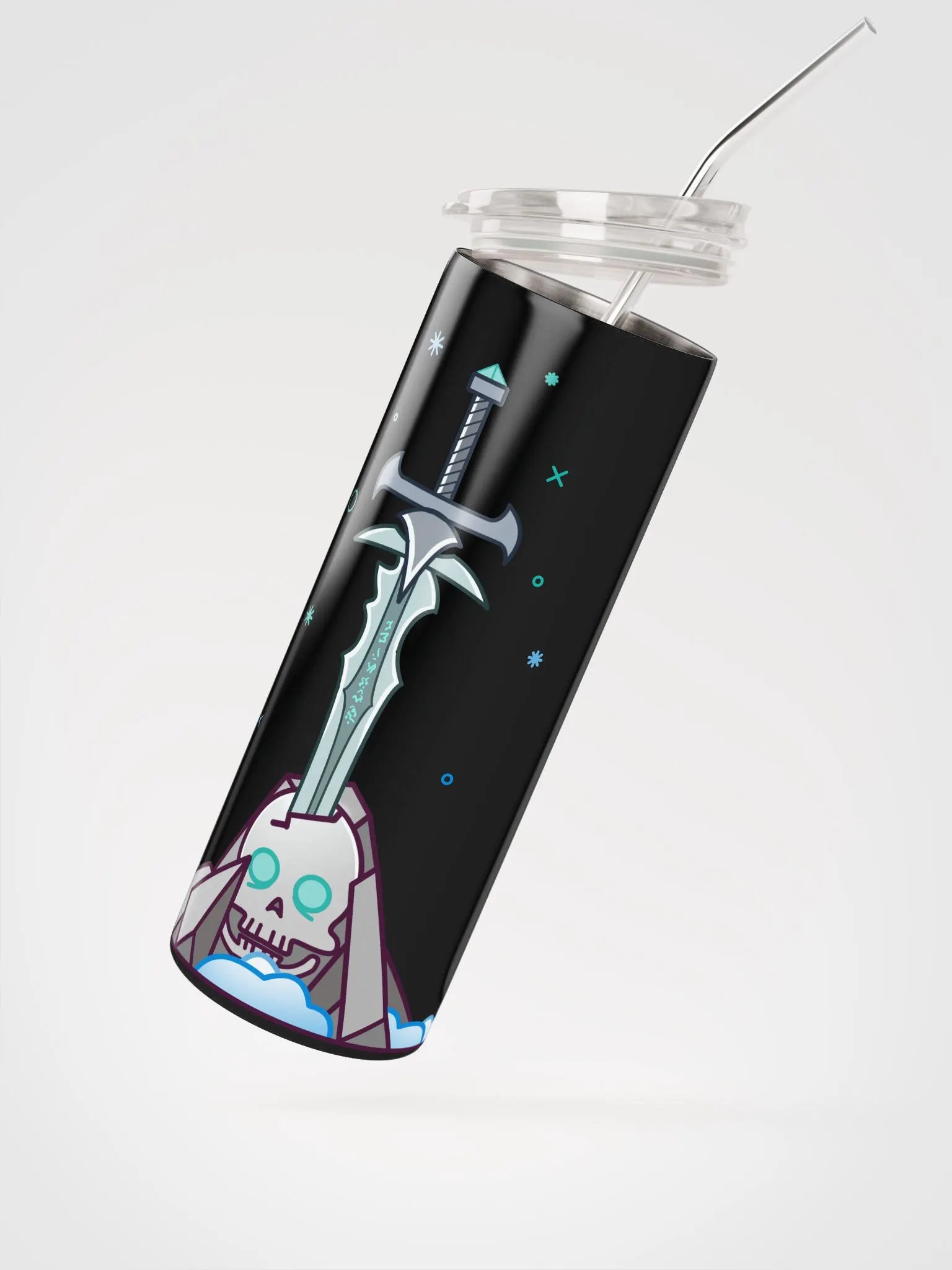 Sword in the Skull - Lich Variation - Tumbler w/Straw product image (2)