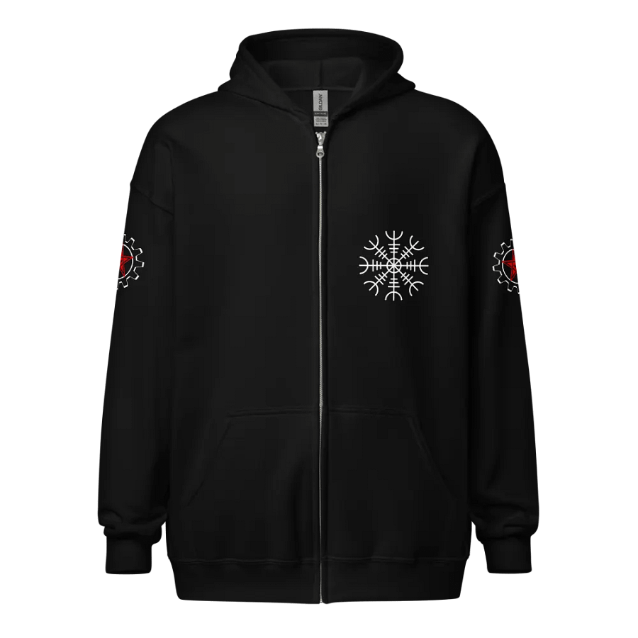 Aegishjalmur (Helm of Awe) Zip Hoodie product image (7)