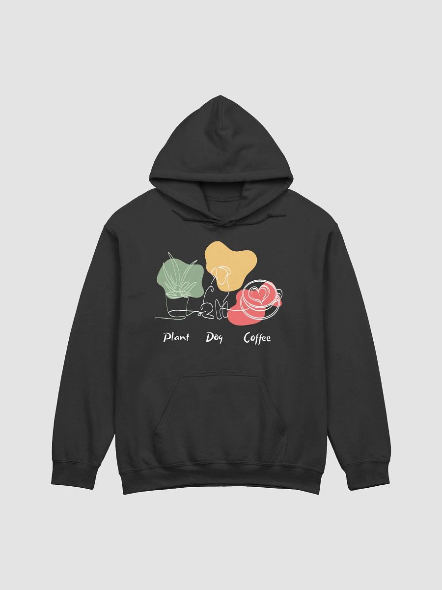 Line Art Plant, Dog, Coffee Hoodie product image (2)