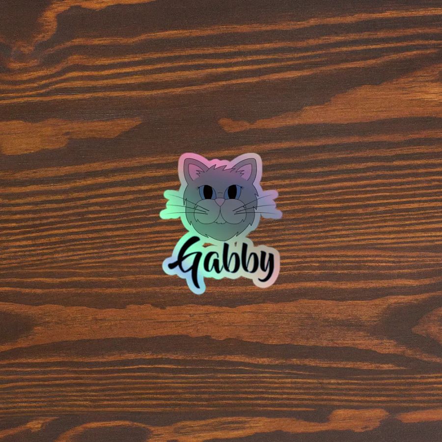 Gabby the Cat Holographic Sticker Sheet product image (5)