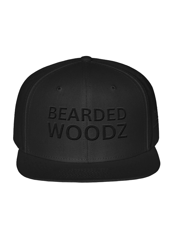 Bearded Woodz Snapback (Black Embroidery) product image (1)