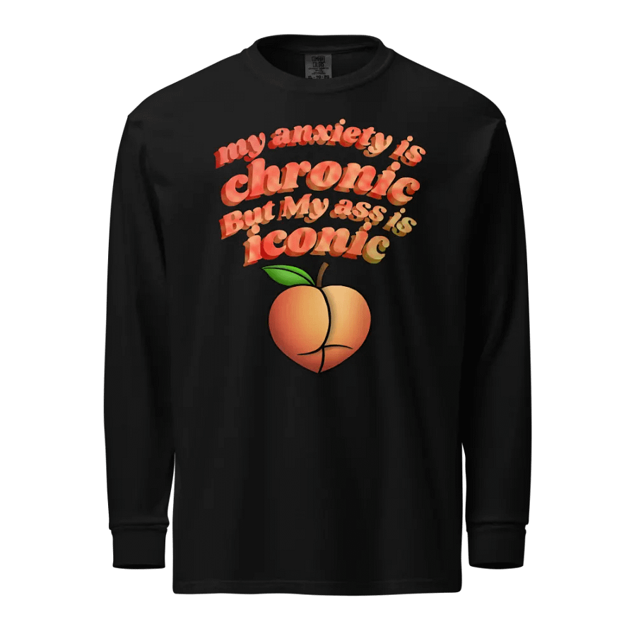Chronic anxiety with Iconic a** Long Sleeve Shirt product image (1)
