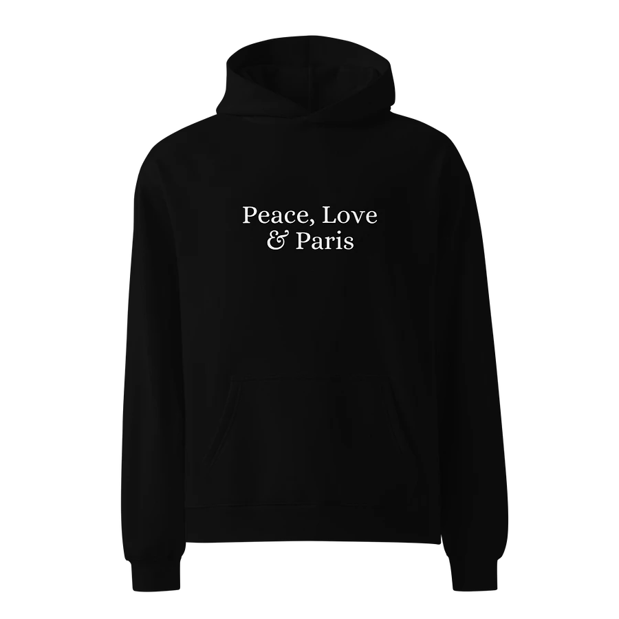 Peace, Love and Paris Unisex Oversized Hoodie product image (1)