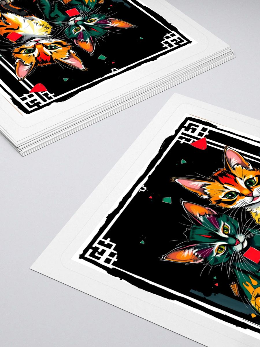 deco vibe kittens. Duo Kiss Cut Stickers product image (11)