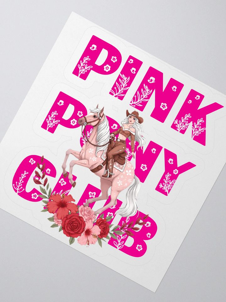 Pink Pony Club cowgirl Kiss Cut Stickers product image (4)